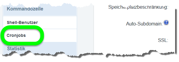 Cronjob anlegen