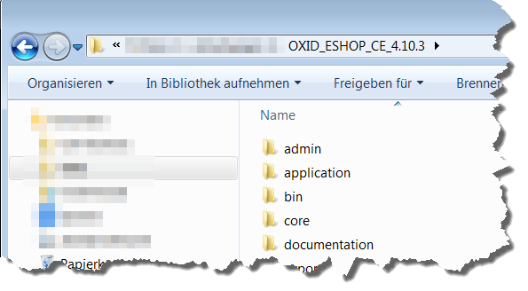 OXID eShop installieren