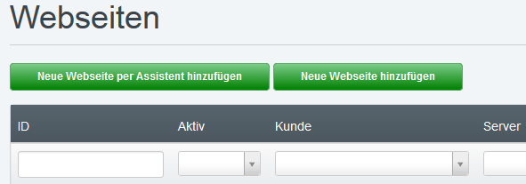 Button für Webseiten-Assistent